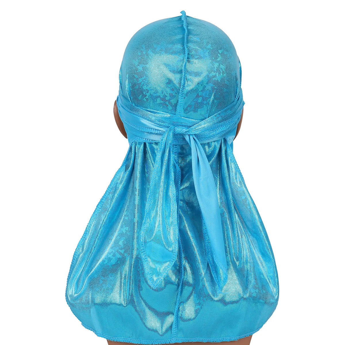 Satin Floral Printed Headband Scarves for Women Hair Accessories Mens Doo Rag Durag Long Tail Cap Bandana Turban Unisex Headwear