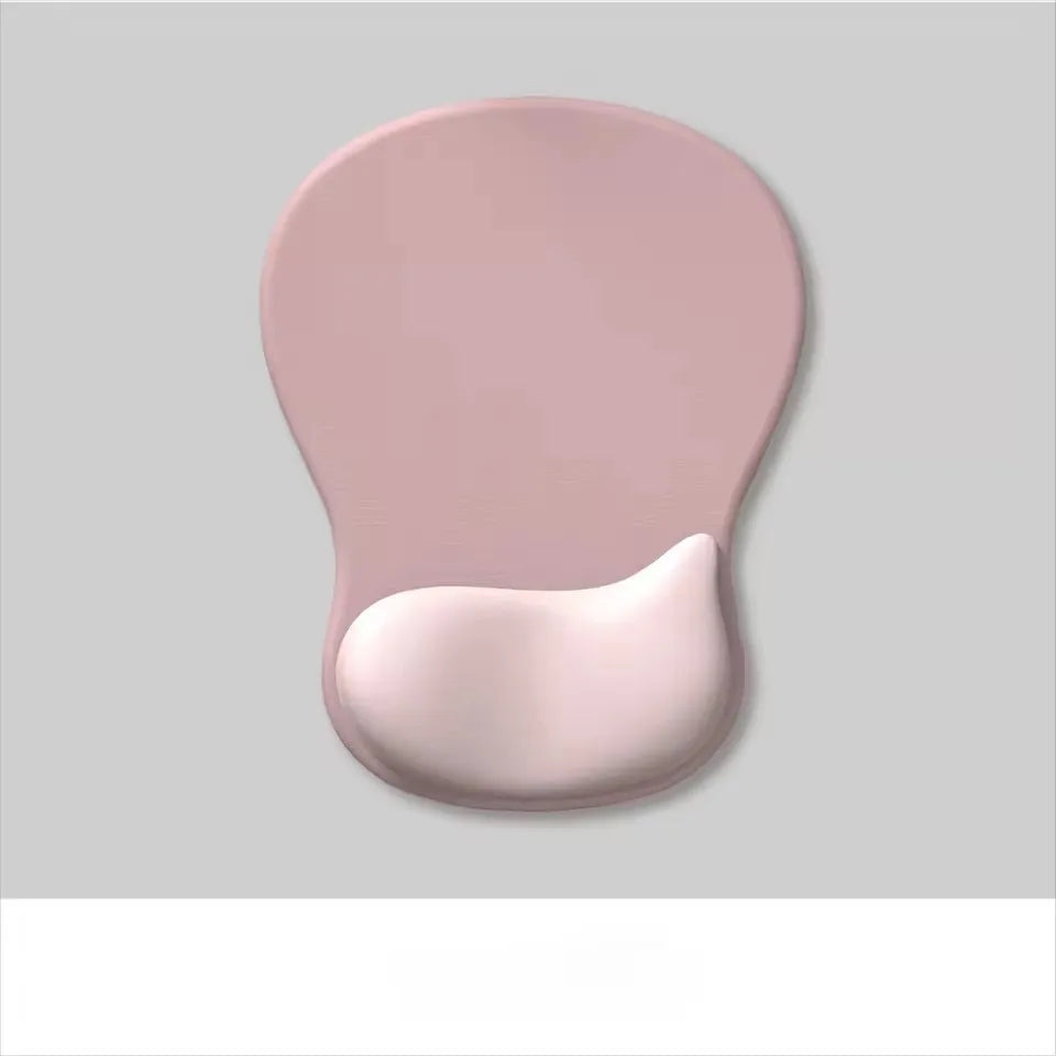Comfortable Mouse Pad with Gel Wrist Rest Ergonomic Mouse Pad for Pain Relief Smooth Wrist Support Surface and Non-Slip PU Base
