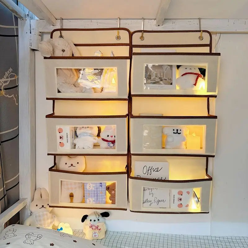 For Student Dormitory Home Use Dorm Bed Hook Hanging Storage Bag No Drill Under Bed Headboard Organizer Bedroom Bedside Rack
