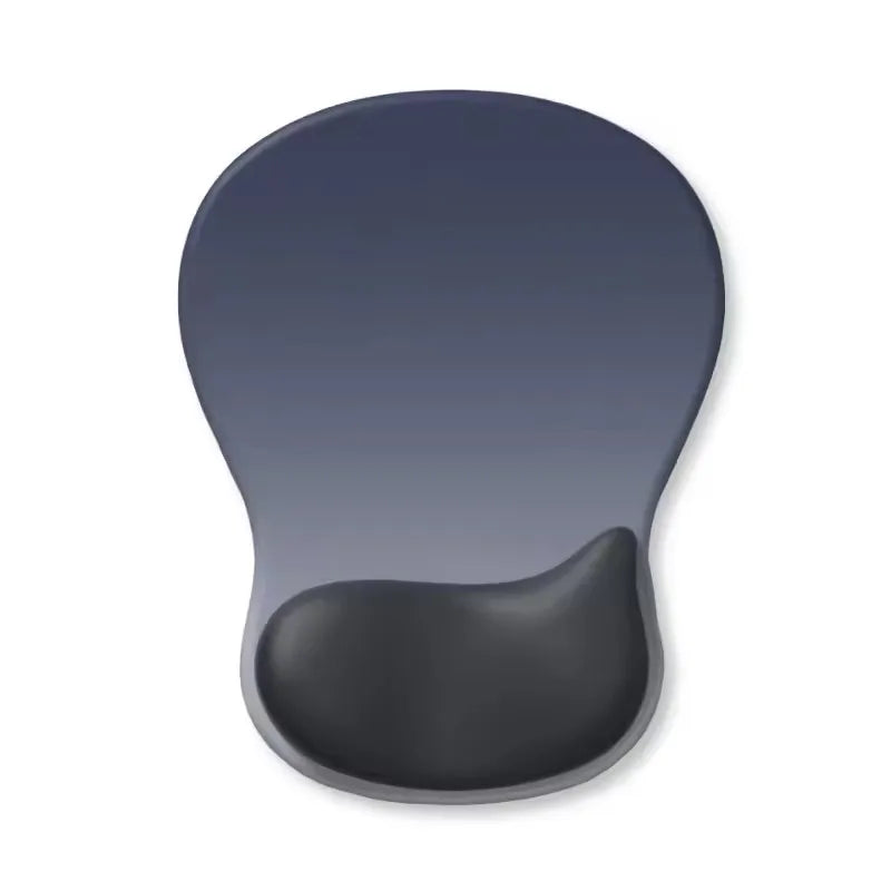 Comfortable Mouse Pad with Gel Wrist Rest Ergonomic Mouse Pad for Pain Relief Smooth Wrist Support Surface and Non-Slip PU Base