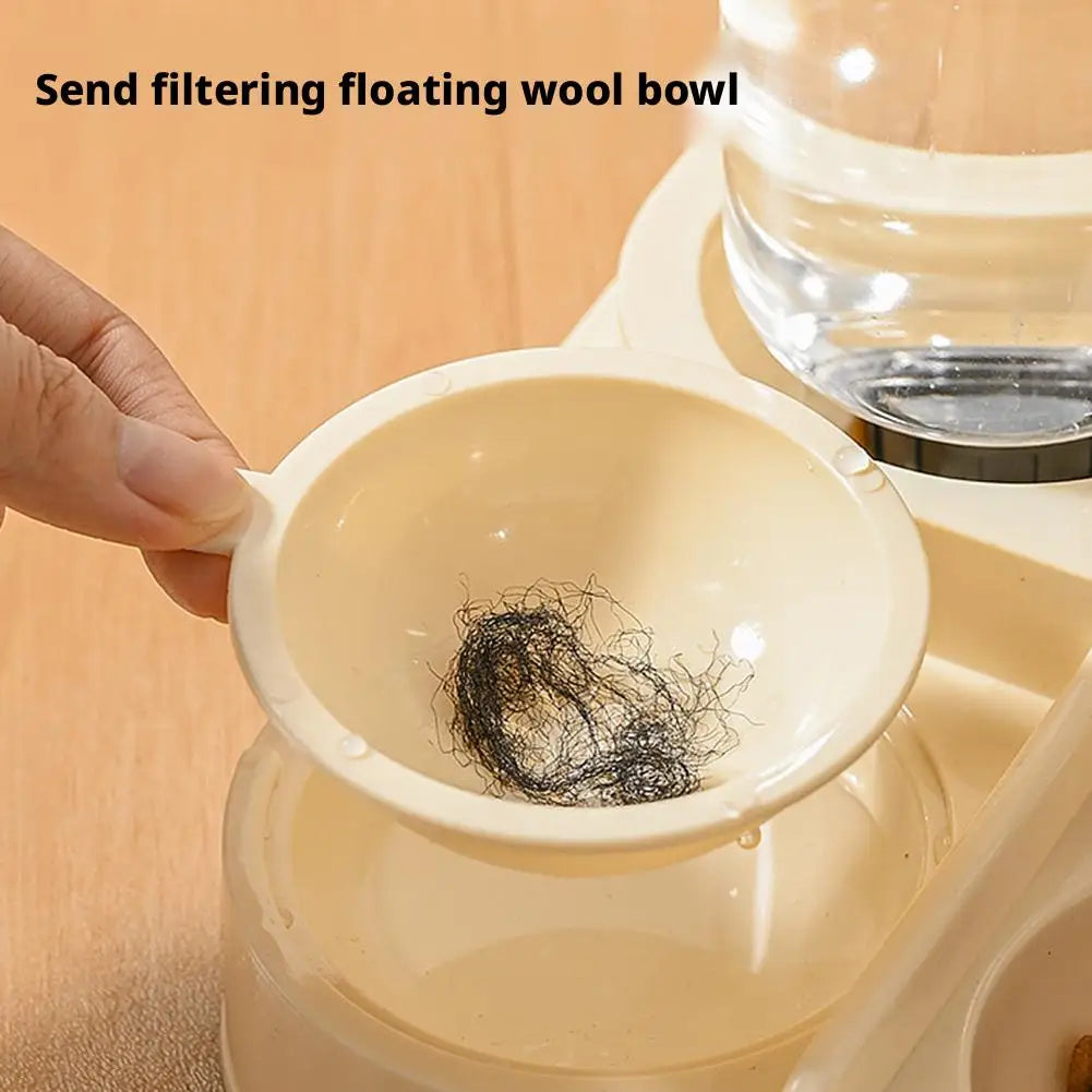 Plastic  Automatic Cat Feeder And Waterer All-in-One Pet Food Water Dispenser Large Capacity Food Storage Dispenser Pet Supplies