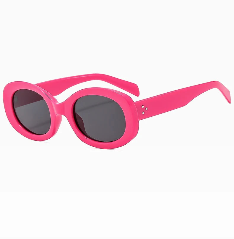Versatile Fashion Sunglasses New Oval Frame Sun Glasses Retro Small Frame Eyeglasses Y2K Street Photo Glasses Female
