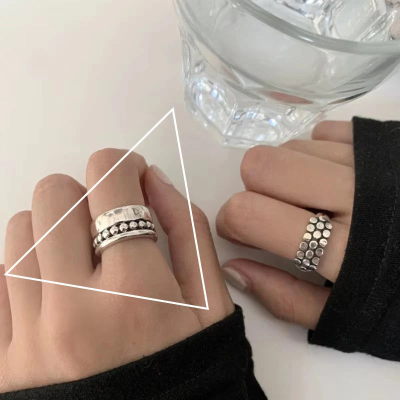 Sam Panda 925 Sterling Silver Rings For Women Men Fine Jewelry Finger Adjustable Open Wing Shape Ring For Party Birthday Gift