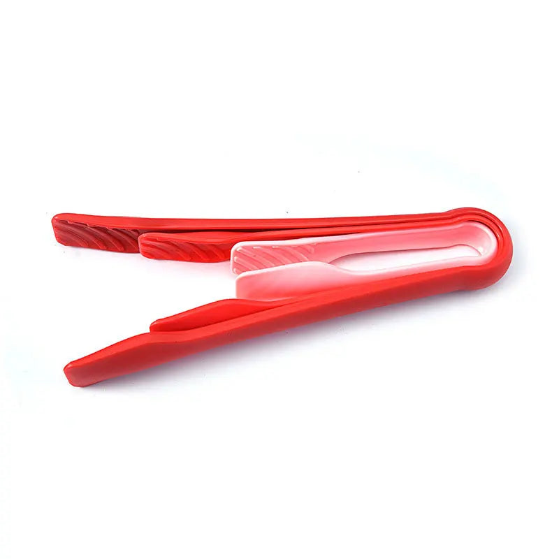 JCD 3pcs Plastics Food Tong Kitchen Tongs Non-slip Cooking Clip Clamp BBQ Salad Tools Grill Kitchen Accessories