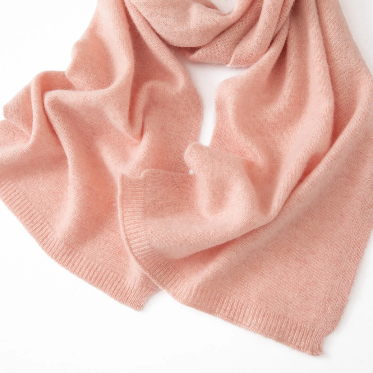 Soft 100% Cashmere Scarf for Autumn and Winter, Women's Knitted Warm Neck Protection Scarf 160*25CM