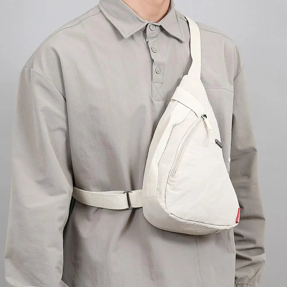 Unisex Sports Casual Crossbody Bag Fashionable Large-capacity Cycling Bag  Chest Bag Portable Shoulder Bag Sporty Phone Bag