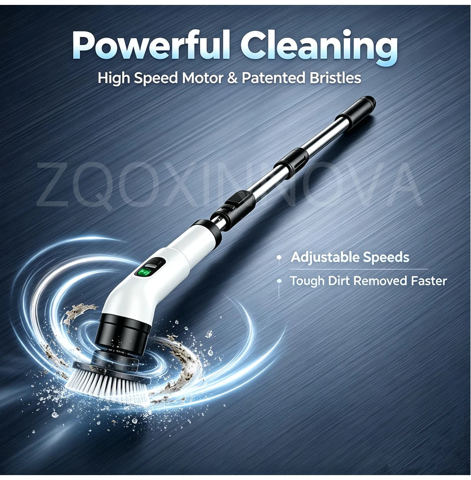 Household Cordless Spin Scrubber Multipurpose Cleaning Brush  Kitchen Gadgets Hair Brushes Bathroom Broom Toilet Electric Mops