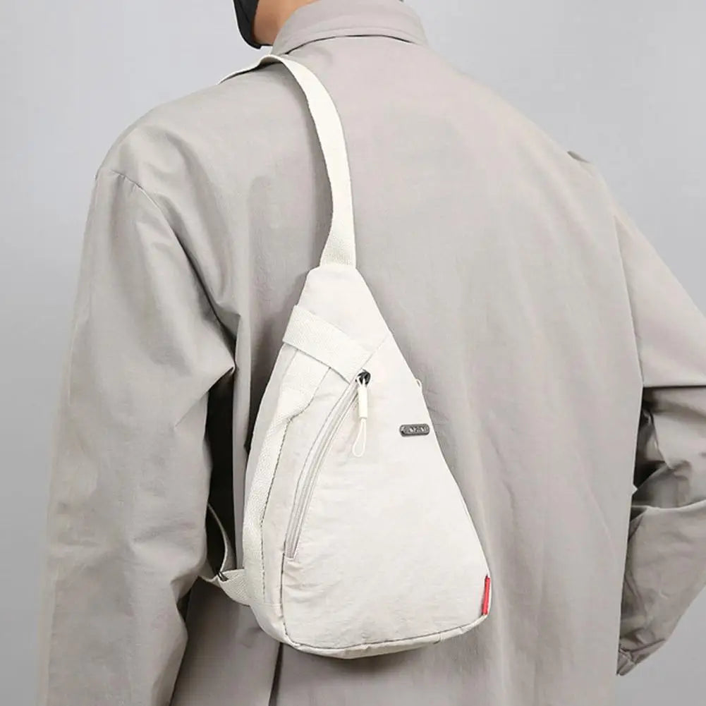 Unisex Sports Casual Crossbody Bag Fashionable Large-capacity Cycling Bag  Chest Bag Portable Shoulder Bag Sporty Phone Bag