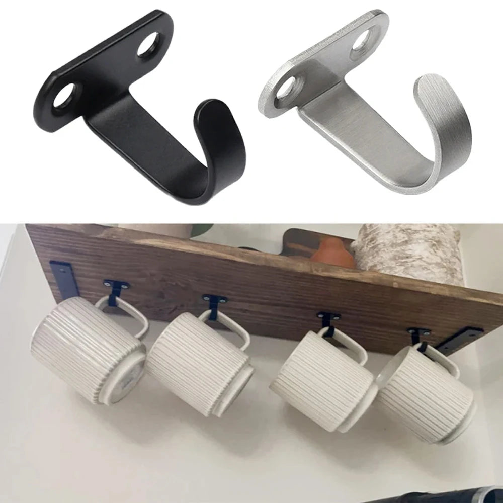  Ceiling Hooks Stainless Steel Heavy Duty Hanging Hook Top Hanger For Plant Lights, Kitchen Garage Multi-Purpose Storage Hanger
