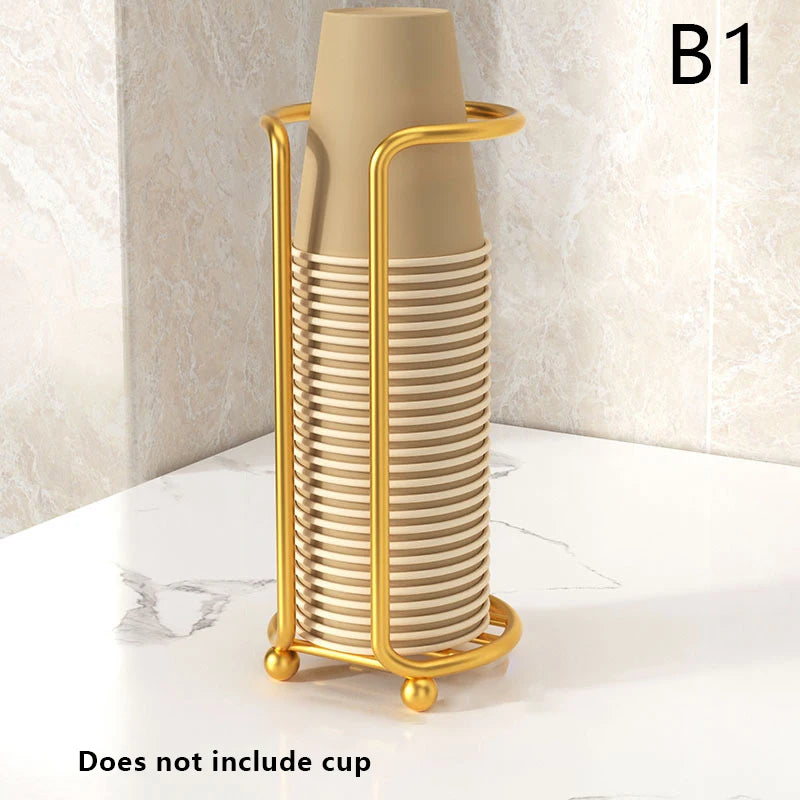 Kitchen Paper Cup Holder Picker Multifunctional Desktop Cup Storage Rack Household Coffee Cup Holder For Home Disposables Cups