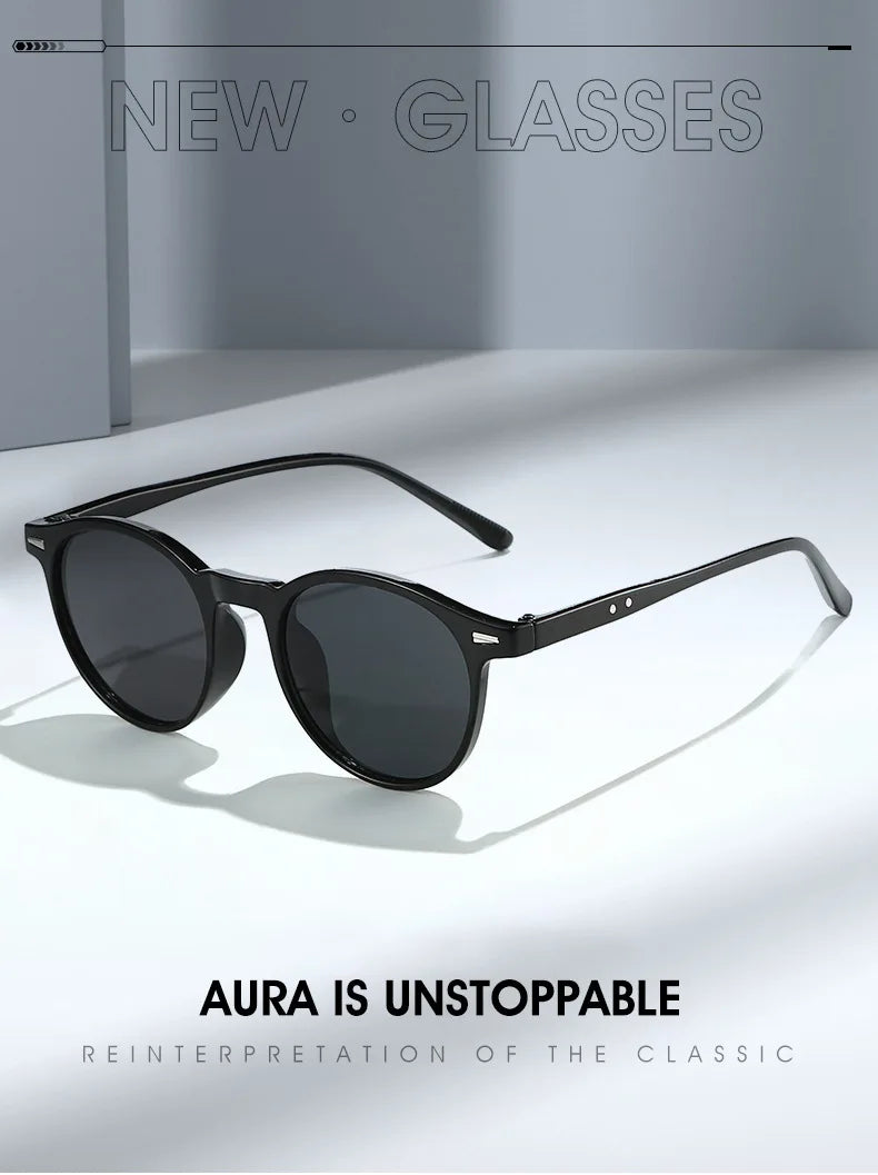 Vintage Punk Round Vintage Sunglasses Women Retro Luxury Designer Sun Glasses for Female Oculos De Sol Shades UV400