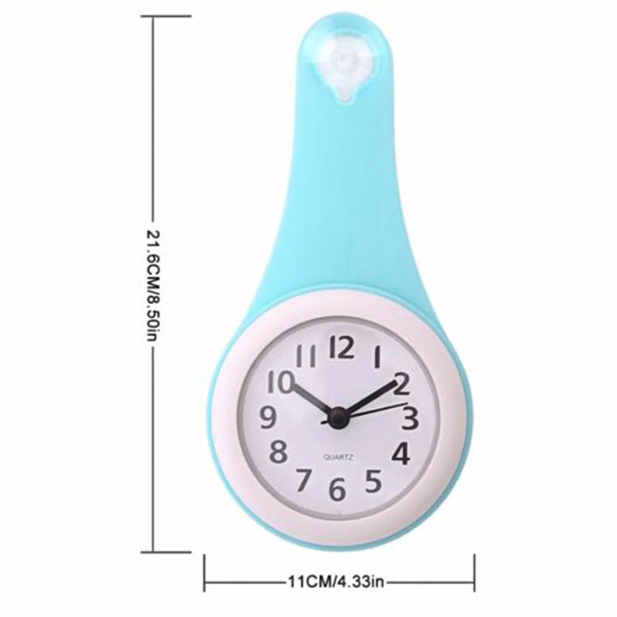 Kitchen Bathroom Wall Clock Multipurpose Water Resistant Hanging Clock for Family Friend Neighbor Gift
