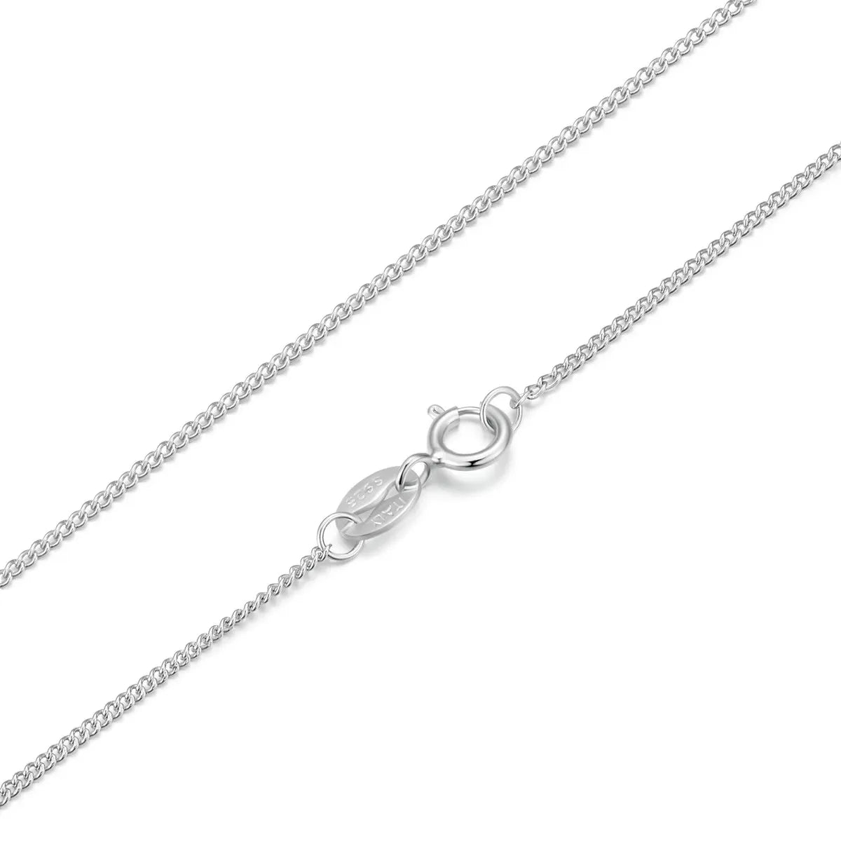 WOSTU Classic Basic Chains Solid 925 Sterling Silver O-Shaped Necklace Twisted Snake Bar Singapore Box Chain Square Links 45CM