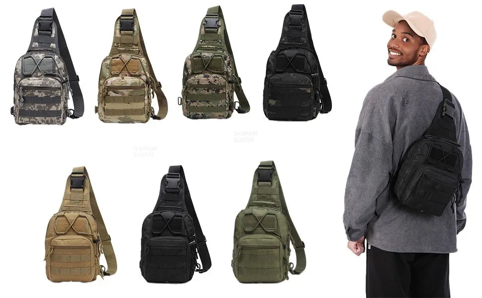 THURAM Outdoor Tactical Bag Backpack Sport Bag Pack Sling Shoulder Backpack for Every Day Carry