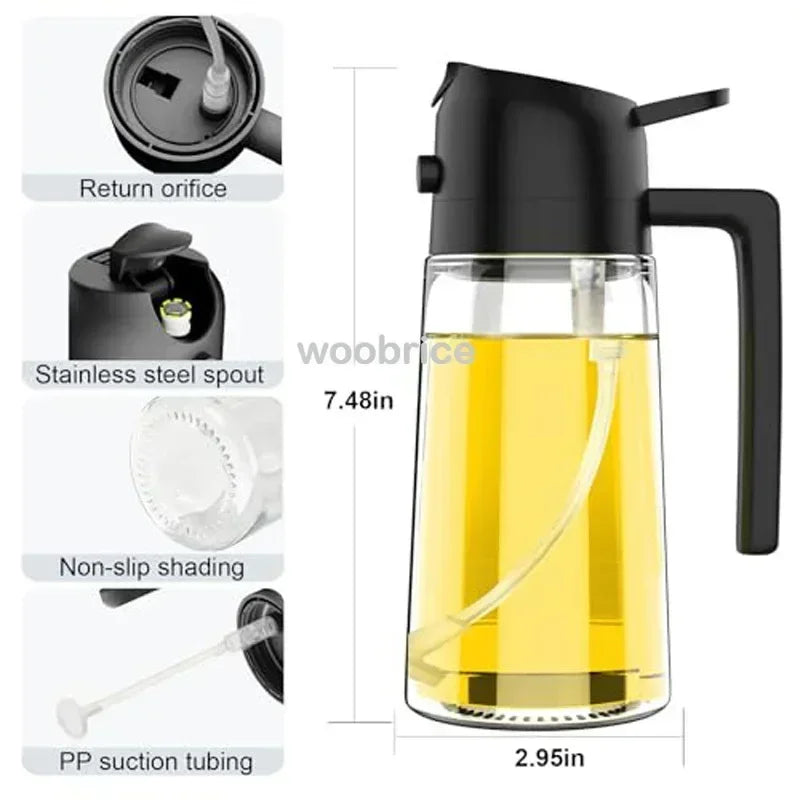 2-in-1 Oil Sprayer Bottle 500ml – view 5