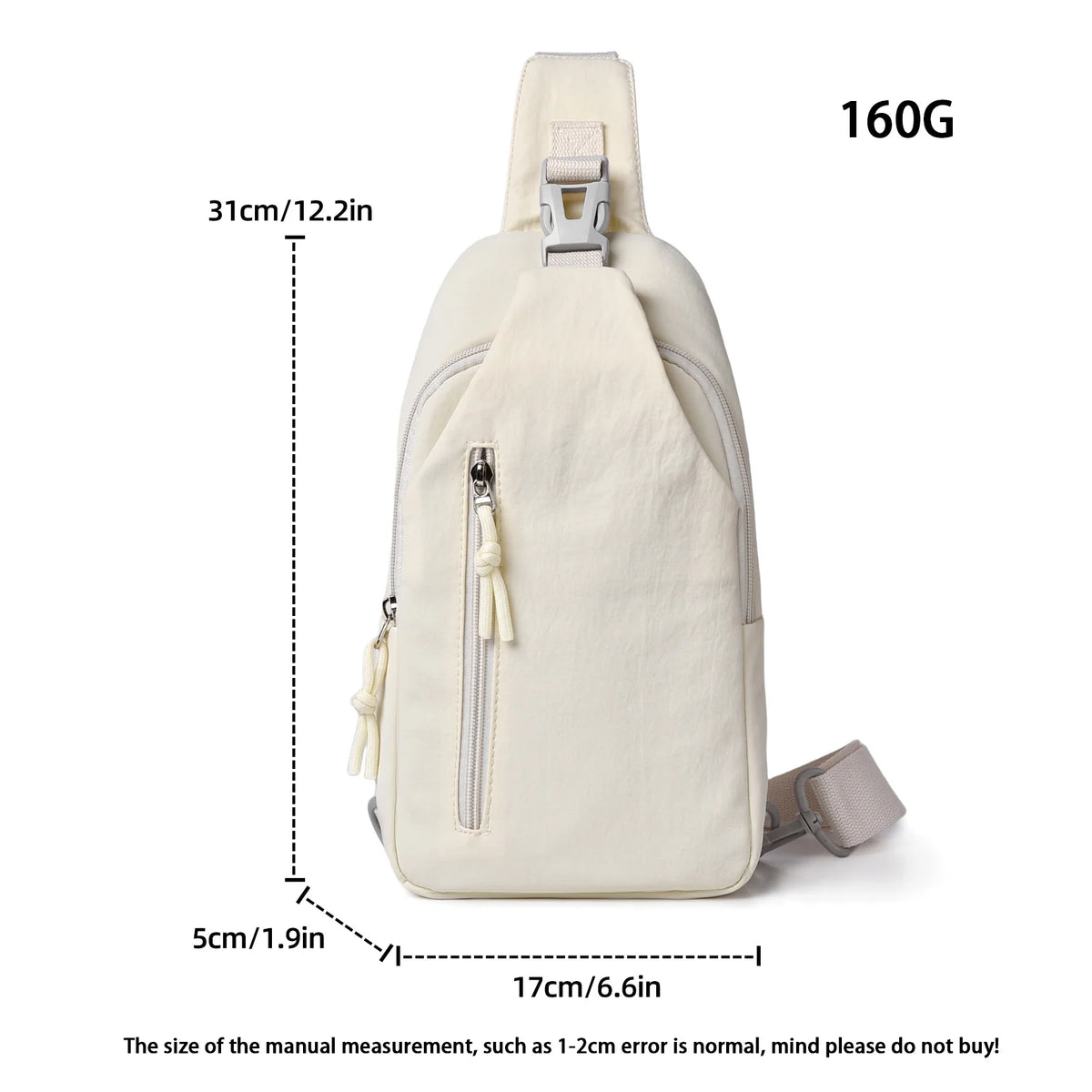 Hot Models Of Men And Women With The Same Models Of Casual Cross-body Bag, Large-capacity Nylon Chest Bag, Commuting, Travel