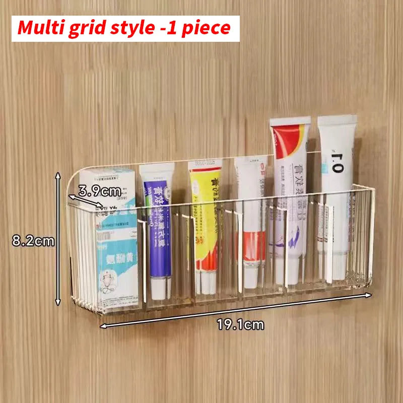 1 piece - Multi functional wall mounted storage box - suitable for storing daily medicines, cosmetics, lipstick, etc