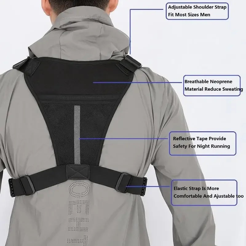 Chest Bags Outdoor Chest Bag For Men and Women, Tactical Vest For Running, Cycling, EDC Chest Pack Rig For Sports and Workouts