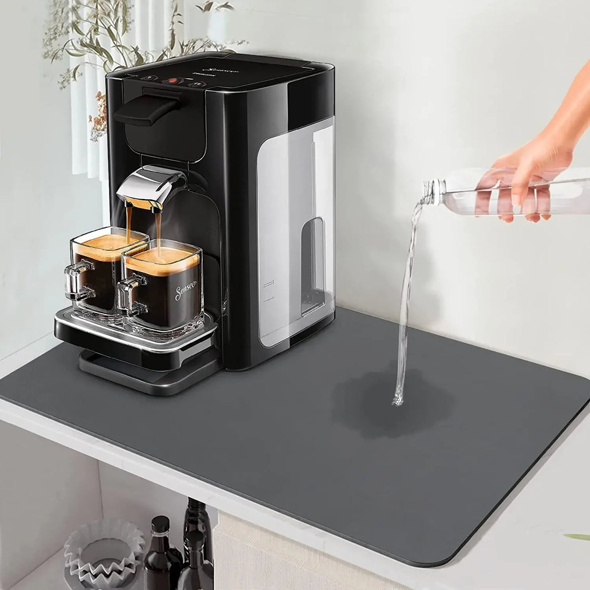 Super Absorbent Large Kitchen Absorbent Mat Antiskid Draining Coffee Dish Drying Mat Quick Dry Bathroom Drain Pad Tableware Mat