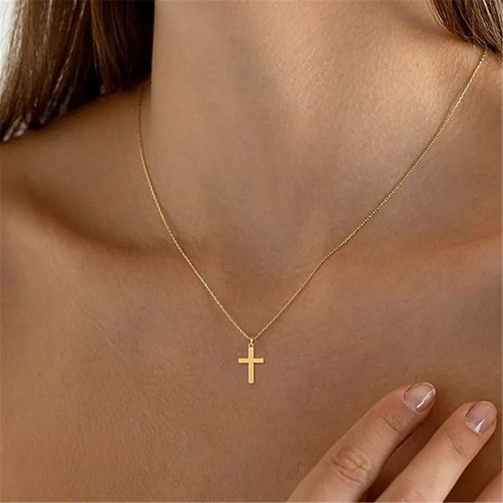 CANNER New 925 Sterling Silver Mini Zircon Pendant Necklaces Chain For Women Necklace Chains Fine Jewelry Gift Collares подвеска