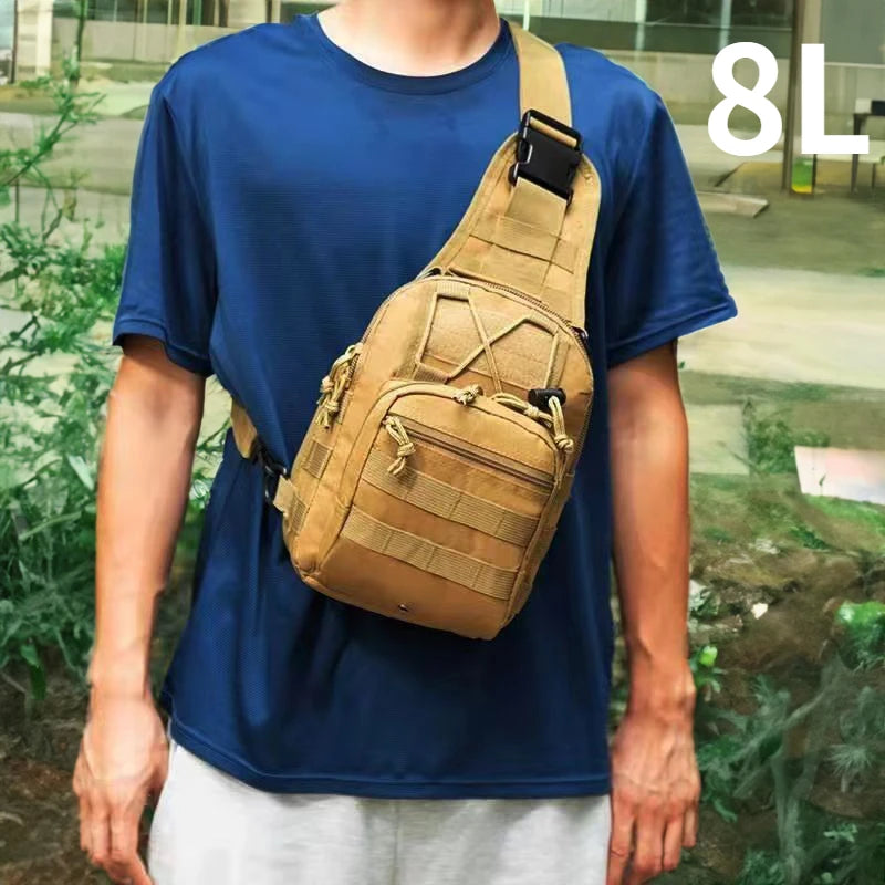 THURAM 8L/15L Outdoor Tactical Bag Backpack Sport Bag Pack Sling Shoulder Backpack Tactical Bag for Every Day Carry