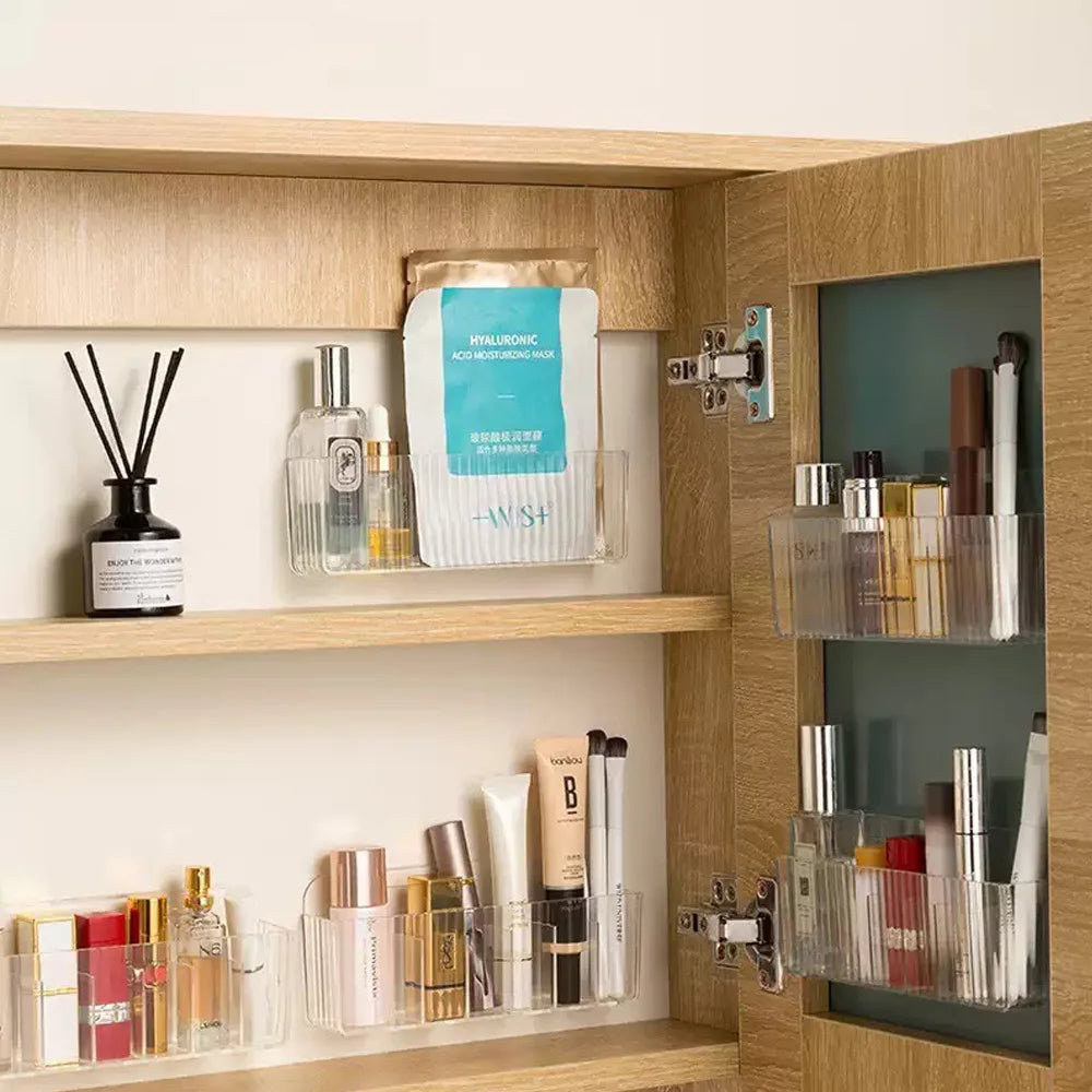 1 piece - Multi functional wall mounted storage box - suitable for storing daily medicines, cosmetics, lipstick, etc