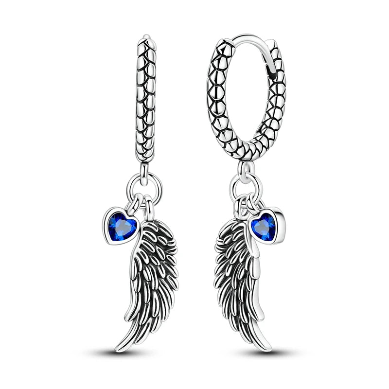 Original 925 Sterling Silver Women Hoop Earrings High Quality Shine Zircon U Shaped Classic Style Earring For Women Jewelry Gift