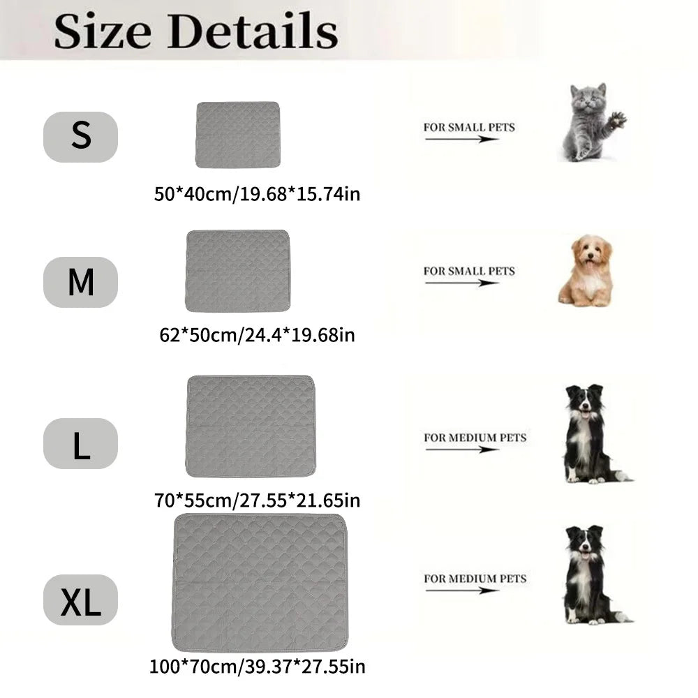 Pet Bed Mat Reusable Dog Diaper Cover Washable Sofa Cover Furniture Protector Blanket for Pets Cat Car Seat Cover