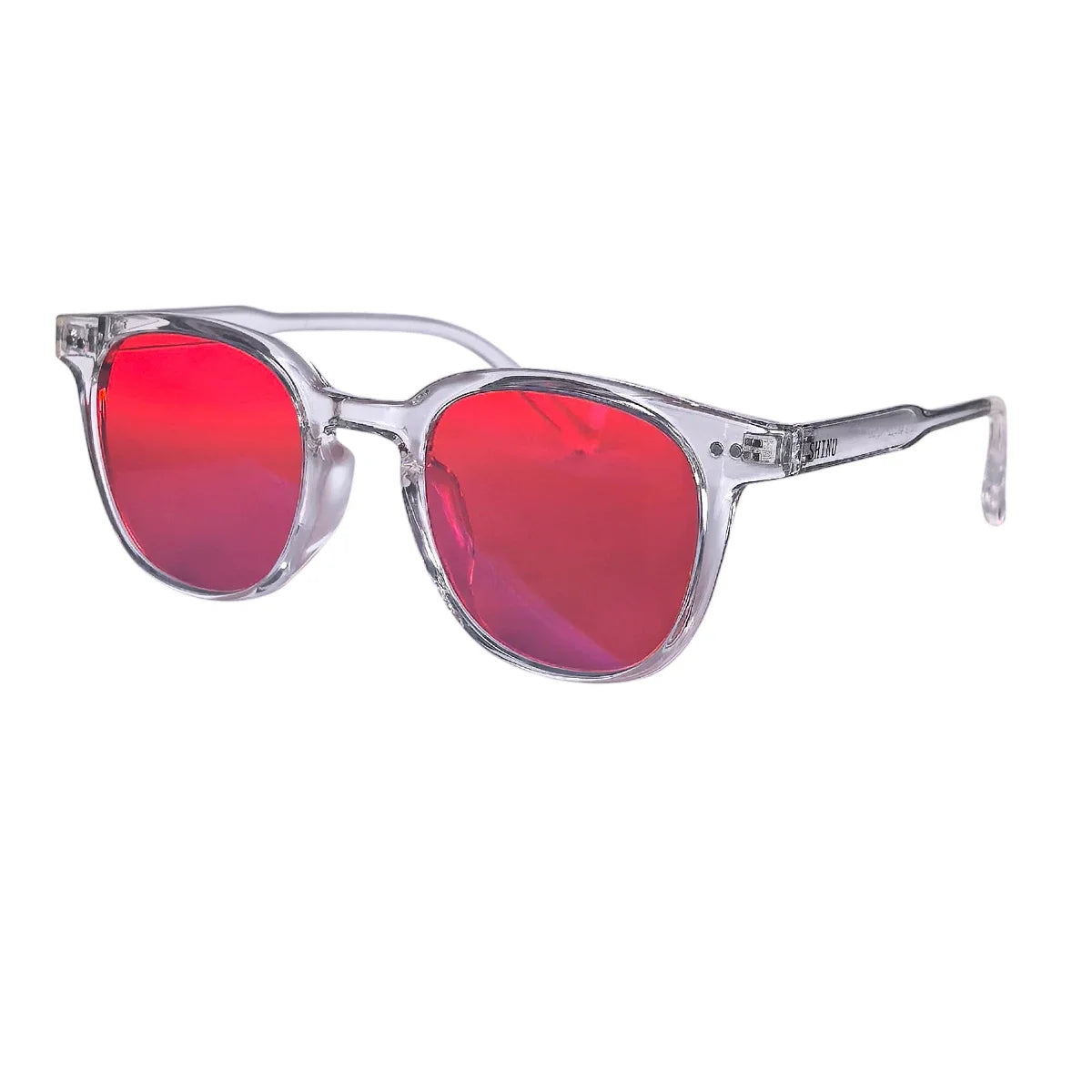 SHINU Red Lens Glasses Women Sleep Better Blue Light Blocking Glasses for Long Screen Time Orange Lens Glasses Gaming Eyewear