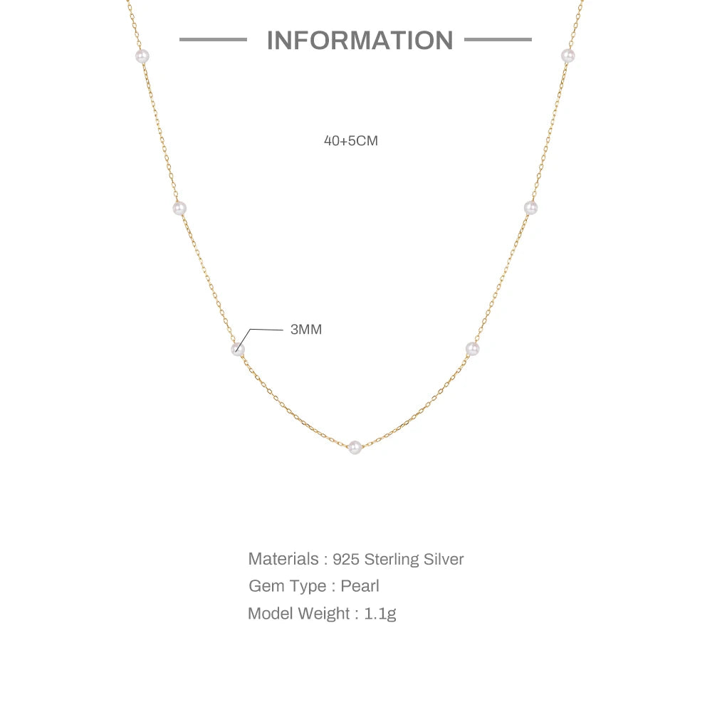 CANNER New 925 Sterling Silver Mini Zircon Pendant Necklaces Chain For Women Necklace Chains Fine Jewelry Gift Collares подвеска