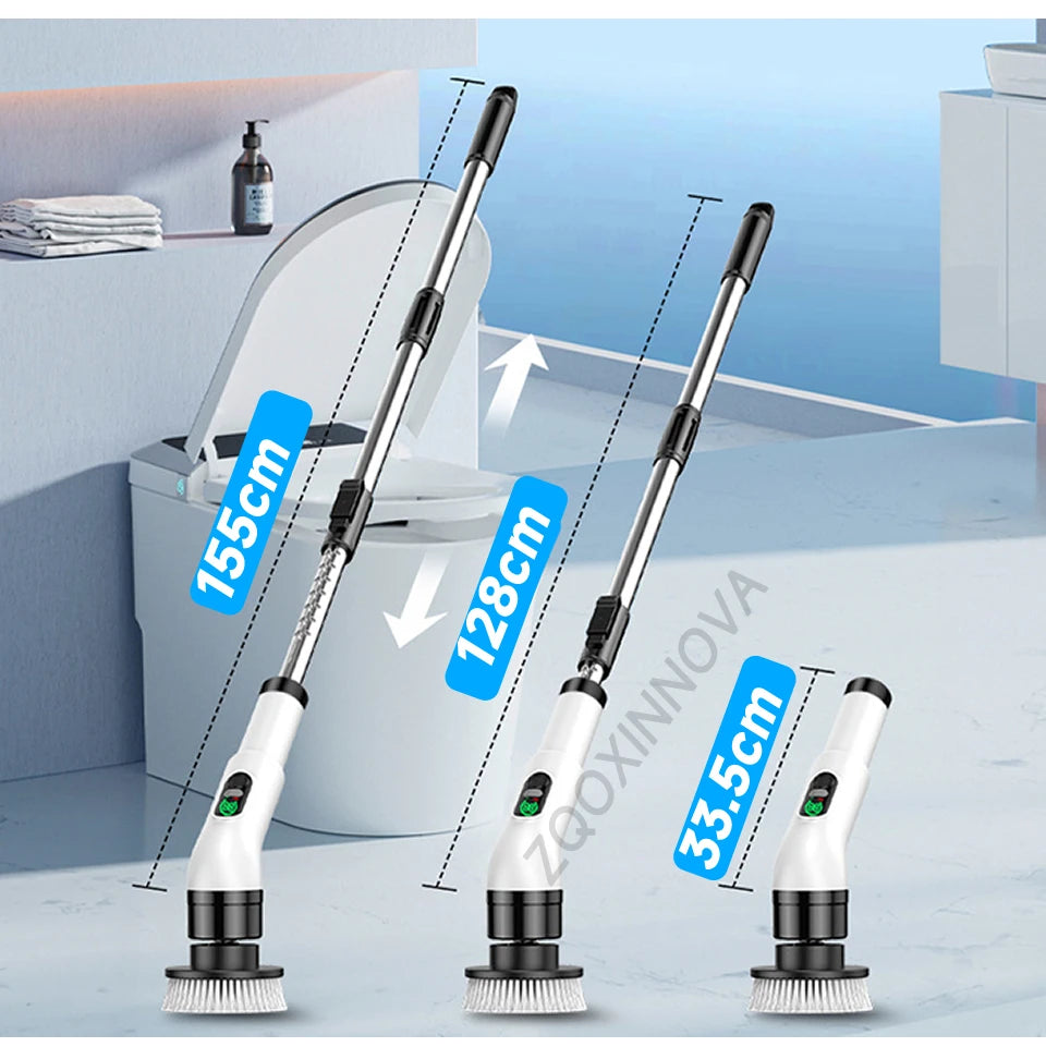 Household Cordless Spin Scrubber Multipurpose Cleaning Brush  Kitchen Gadgets Hair Brushes Bathroom Broom Toilet Electric Mops