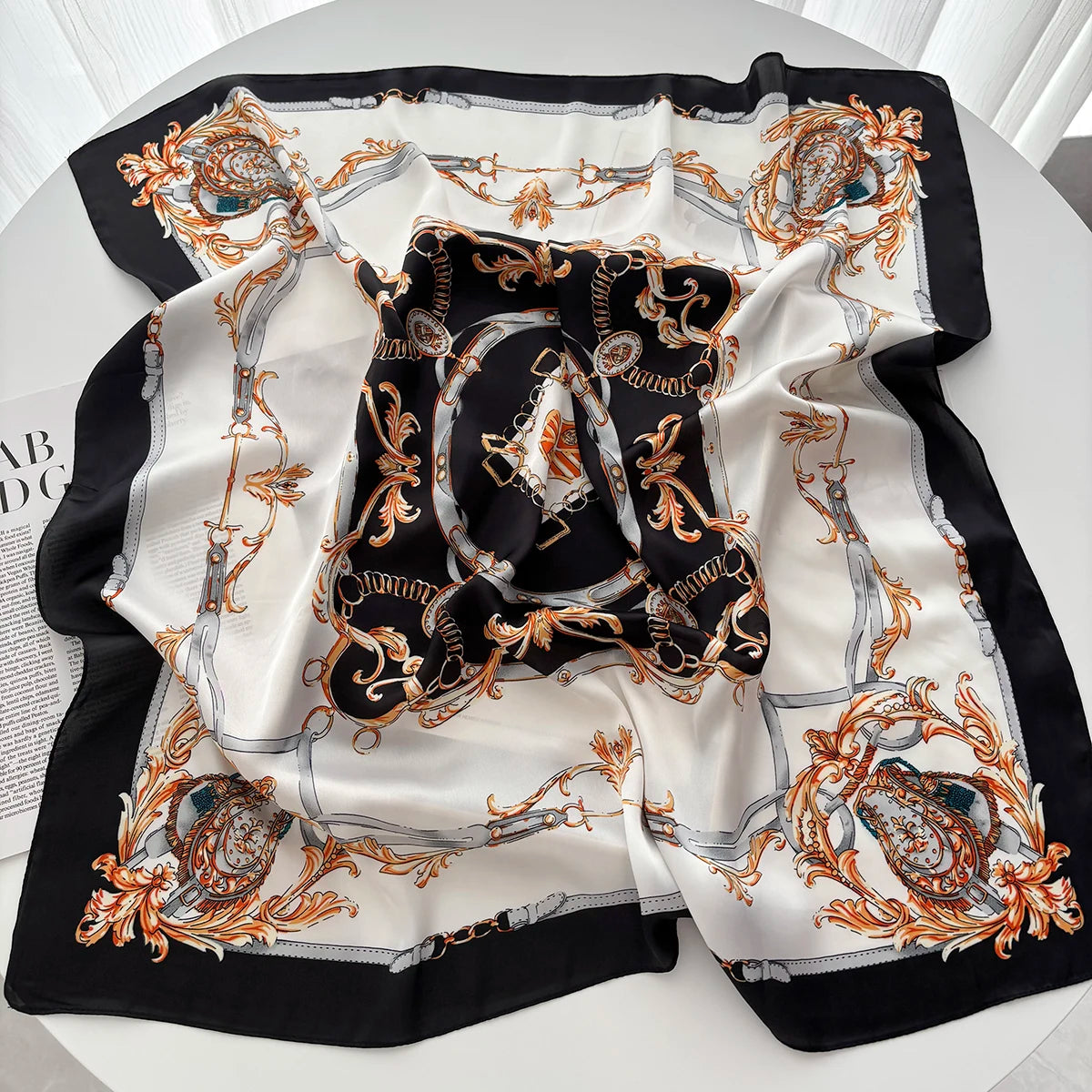 1PC Solid Color Square Scarf Women Luxury Beach Scarf Fashion Lady Hair Head Bandana Wraps Female Neckerchief Hijab Shawl