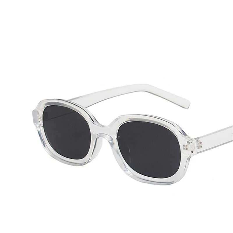 Oval Concave Vintage Sunglasses Women Fashion Design Retro Brand Sun Glasses Female Hip Hop Vintage Round Designer Oculos De Sol