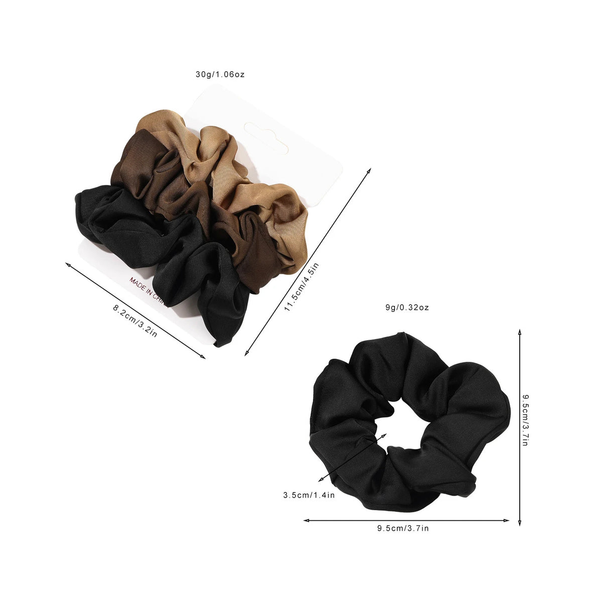 Elegant Satin Hair Scrunchies for Women Softer Than Elastic Bands Hair Rope Girls Elegant Strong Ponytail Hair Ties Accessories