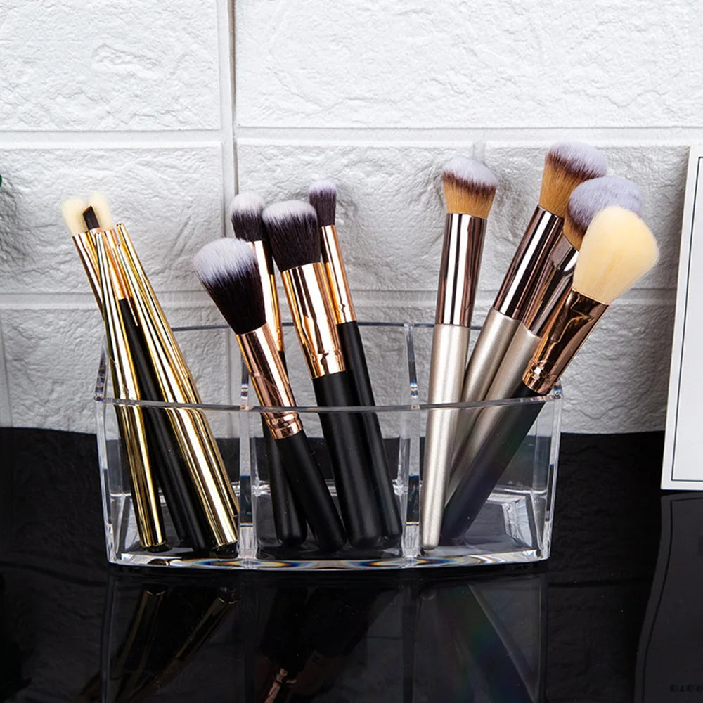 Transparent lipstick Cosmetic Makeup Acrylic Makeup Brush Tool Storage Box Case Make-up Brush Holder Table Organizer Makeup Tool