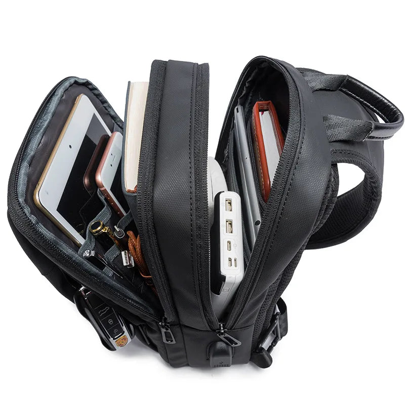 Fashion Men Travel Waterproof Leisure Business Chest Sports Packs Messenger Shoulder Sling Running Bag Men's Boys