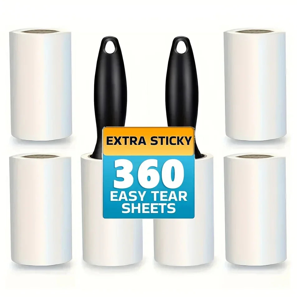 Ultra Sticky Lint Roller for Pet Hair – Removes Fur from Clothes, Furniture & Carpets – Strong Adhesive Cleaning Tool