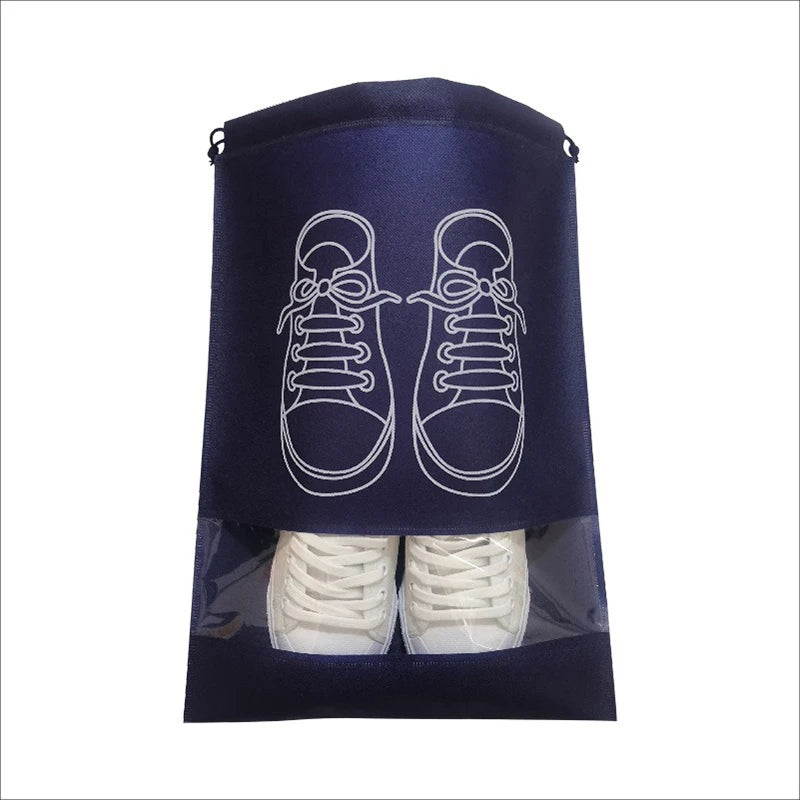 10/5pcs Shoes Storage Bags Closet Organizer Non-woven Travel Portable Bag Waterproof Pocket Clothing Classified Hanging Bag 2025