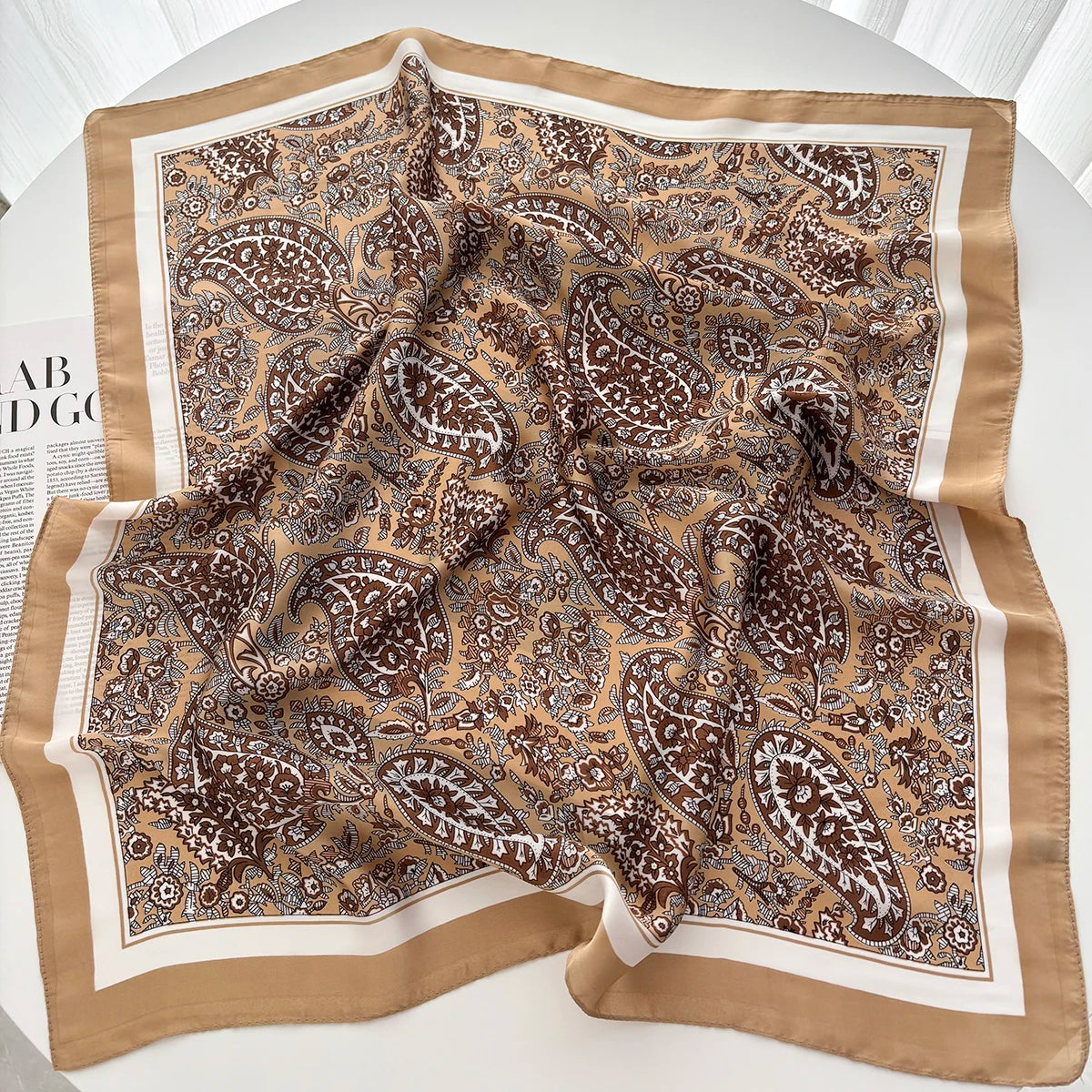 1PC Solid Color Square Scarf Women Luxury Beach Scarf Fashion Lady Hair Head Bandana Wraps Female Neckerchief Hijab Shawl