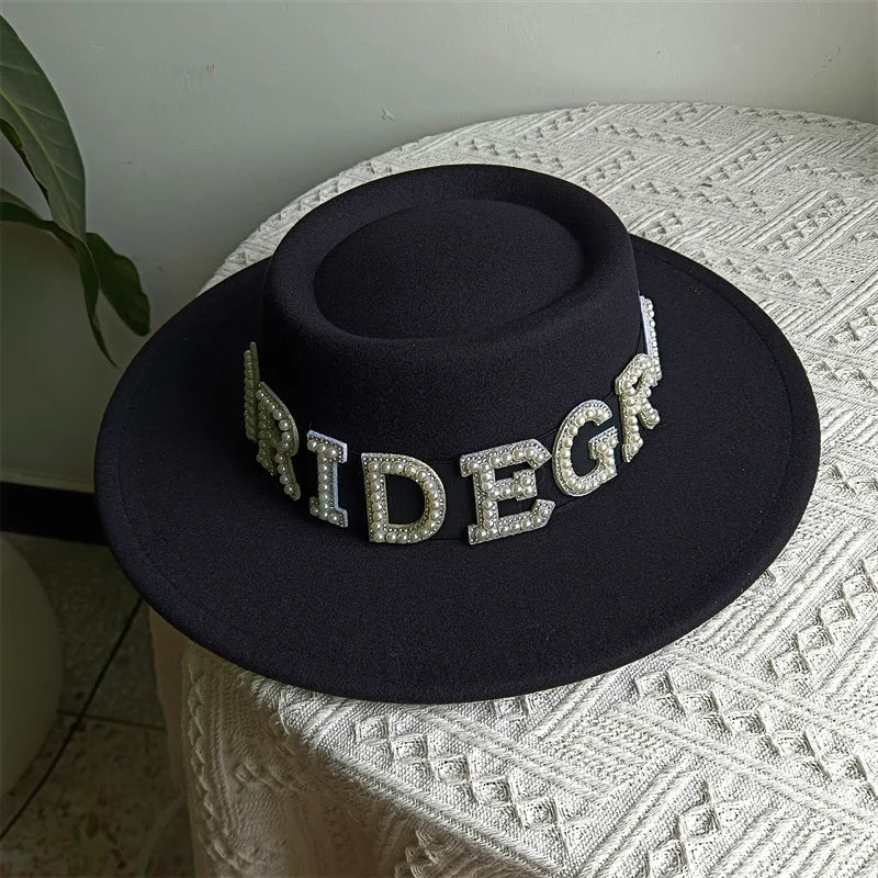 Bridal Malan Flower Style Cowboy Hat All Kinds of Hats for All Seasons Summer Beach Hat Elegant Cowboy Hat Pearl Accessories