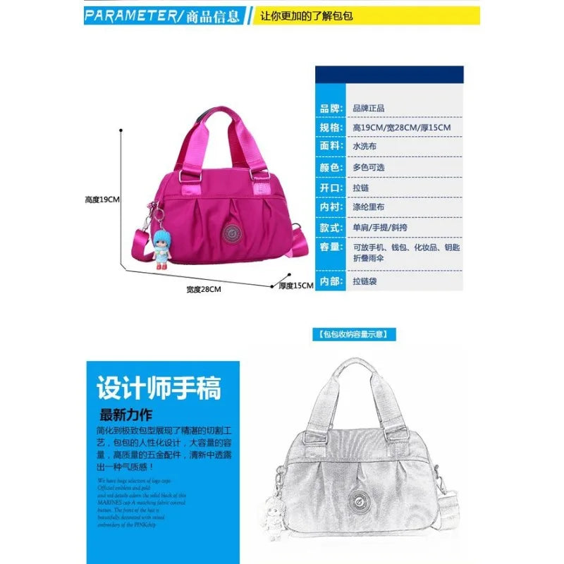 New style trendy nylon oxford cloth bag casual one-shoulder slant straddle women's small bag crossbody bag