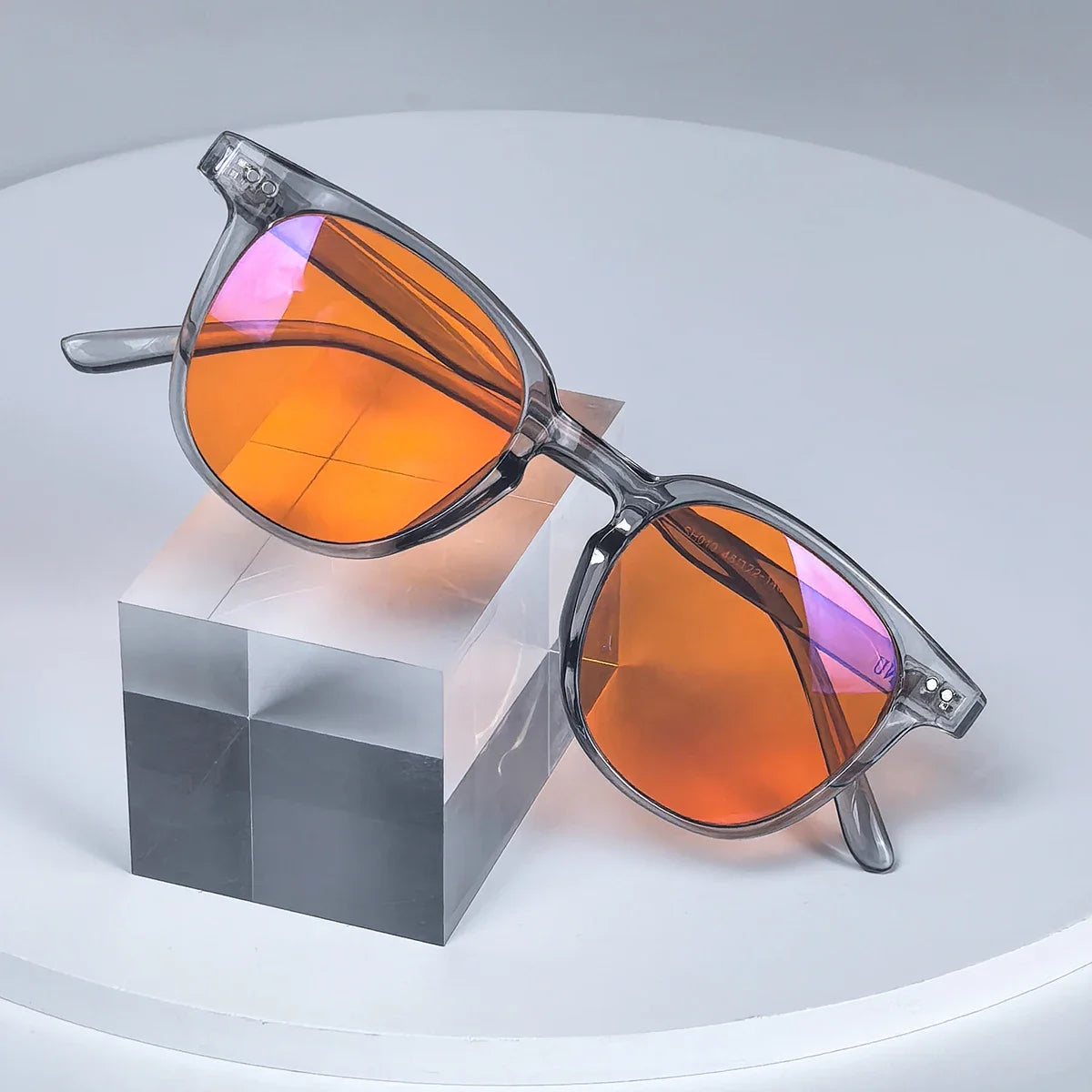 SHINU Red Lens Glasses Women Sleep Better Blue Light Blocking Glasses for Long Screen Time Orange Lens Glasses Gaming Eyewear