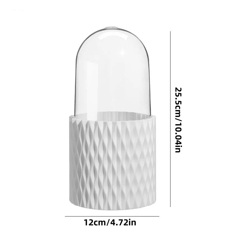 1pcRotating Makeup Brush Storage Tube Brush Bucket Storage Rack Desktop Storage Box Dressing Table Cosmetics Pen Holder