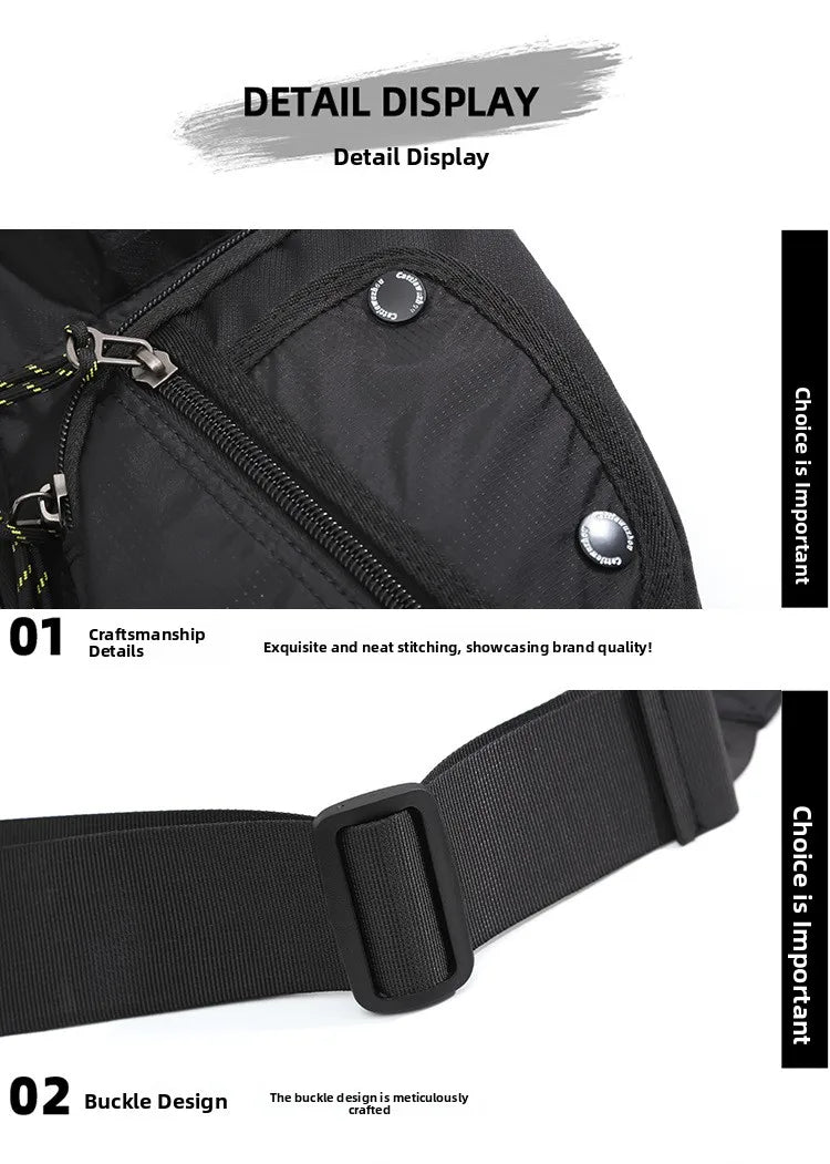2026 New Oxford Cloth Men's Crossbody Bag Casual Single Shoulder Bag Fashion Street Style Backpack Leisure Chest Bag for Men
