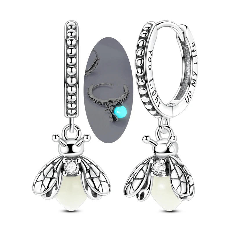 Original 925 Sterling Silver Women Hoop Earrings High Quality Shine Zircon U Shaped Classic Style Earring For Women Jewelry Gift