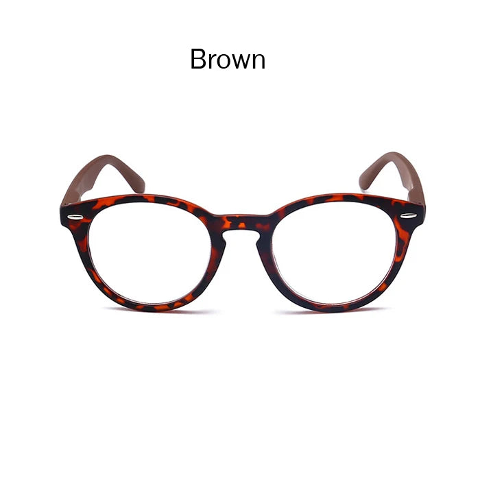 Retro Leopard Oval Frame Reading Glasses For Men&Women Clear Lens Presbyopia Eyeglasses Eyewear With Diopter+1.0 to 4.0