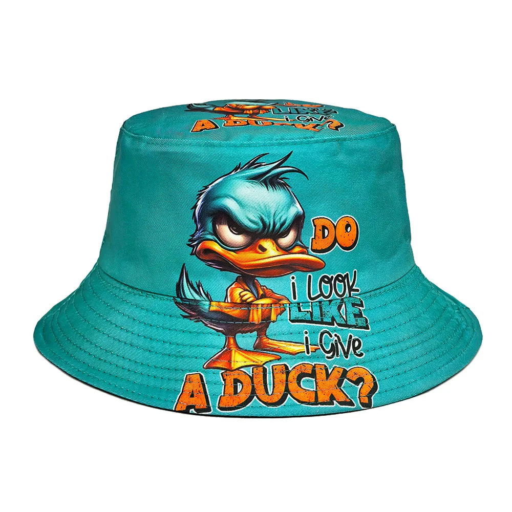 Duck Print Panama Summer Sunscreen Sun Hat Women Men Suitable for Daily Wear Bucket Hats Travel Fashion Decorate Fisherman Hats
