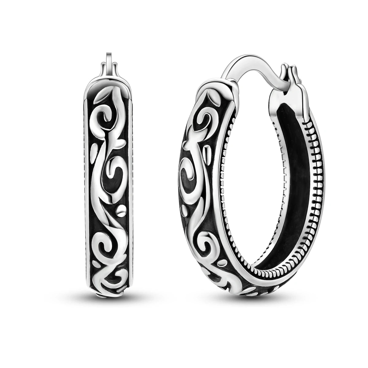 Original 925 Sterling Silver Women Hoop Earrings High Quality Shine Zircon U Shaped Classic Style Earring For Women Jewelry Gift