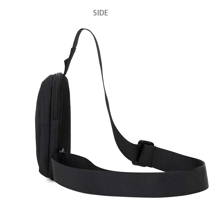 Crossbody Bag Men's Trendy Brand Japanese Street Trend Sports Mini Chest Bag Ins Men's Diagonal Shoulder Bag Simple Cross Bag