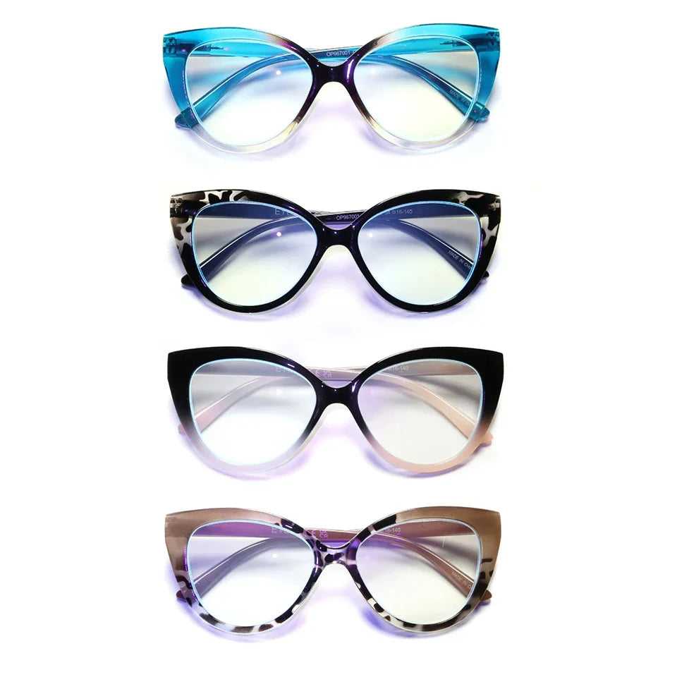 BEGREAT Cat Eye Reading Glasses Trendy Luxury Design Presbyopia Eyeglasses Anti-blue Light Glasses +1.25 +1.75 +2.75